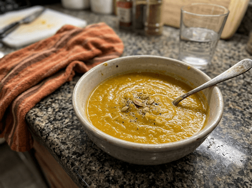 Foto de Crema de calabaza asada