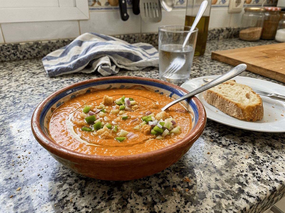 Foto de Gazpacho andaluz tradicional
